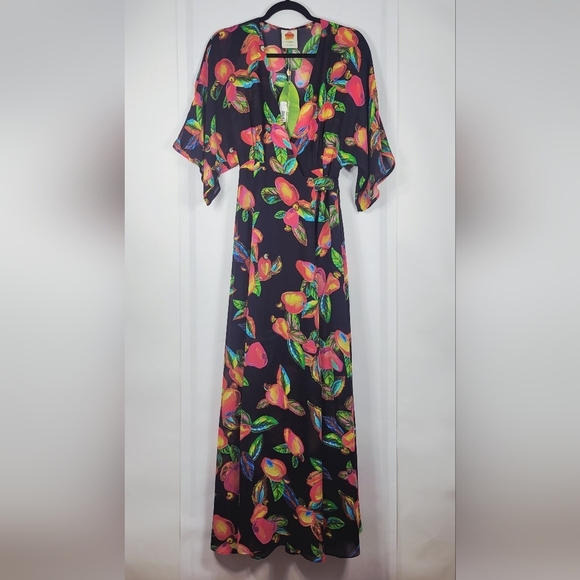 FARM Rio Cashew Wrap Kimono Dress #780 Size S - Picture 3 of 13